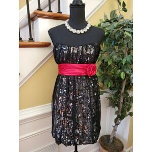 City Triangles Juniors Strapless Formal Dress Sz 9